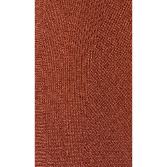 WEWOREWHAT Cinnamon Stick Brown Seamless Knit V-Neck Sports Bra Top, Size L - Picture 4 of 14